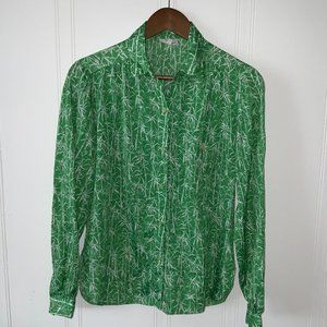 Vintage Campus Casual Blouse Size